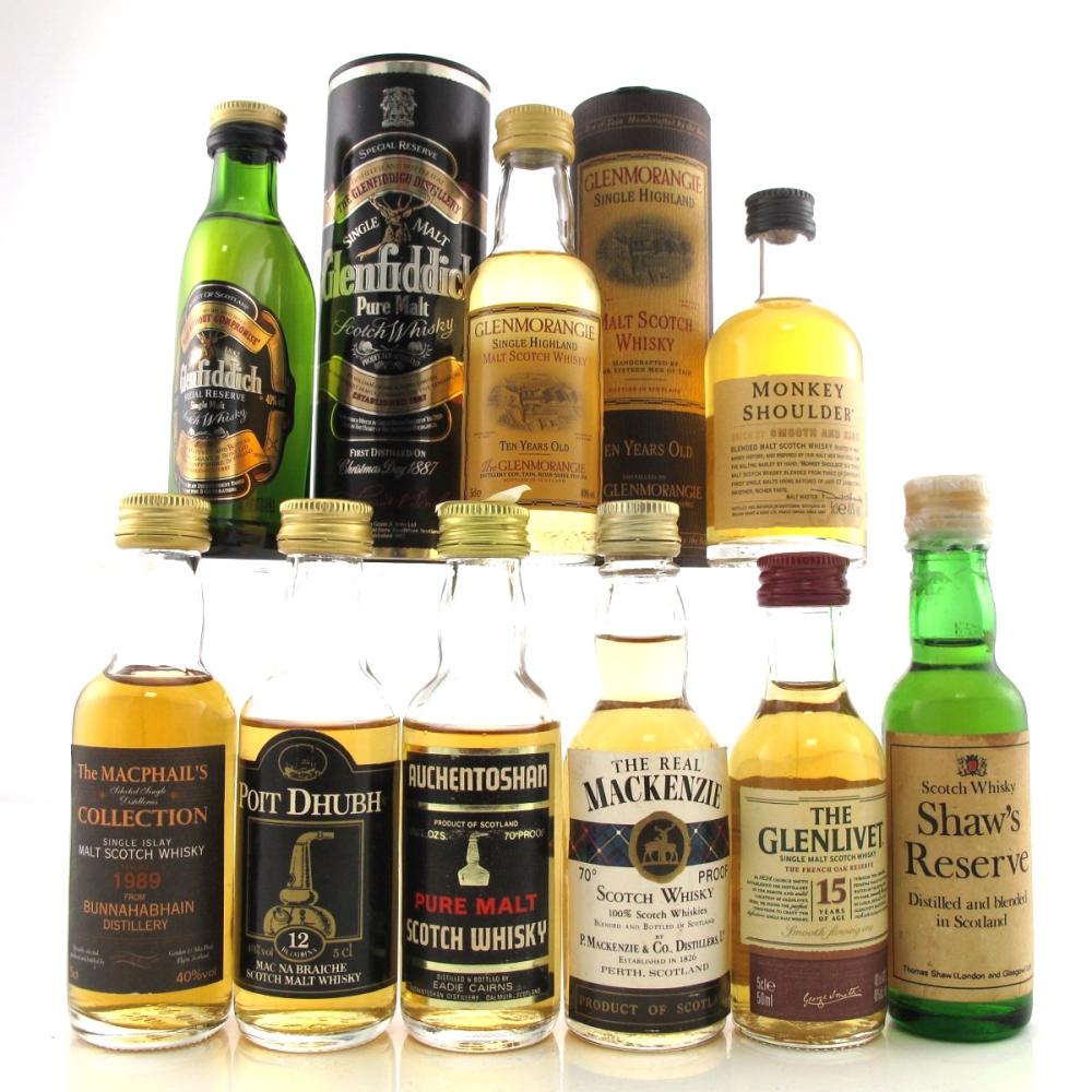 Miscellaneous Scotch Whisky Miniatures x 9