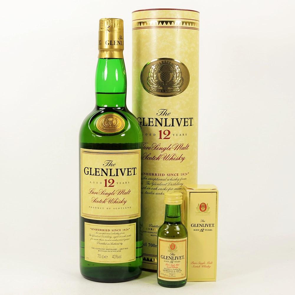 Glenlivet 12 Year Old with Miniature