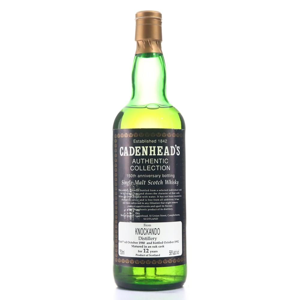 Knockando 1980 Cadenhead's 12 Year Old 75cl / 150th Anniversary