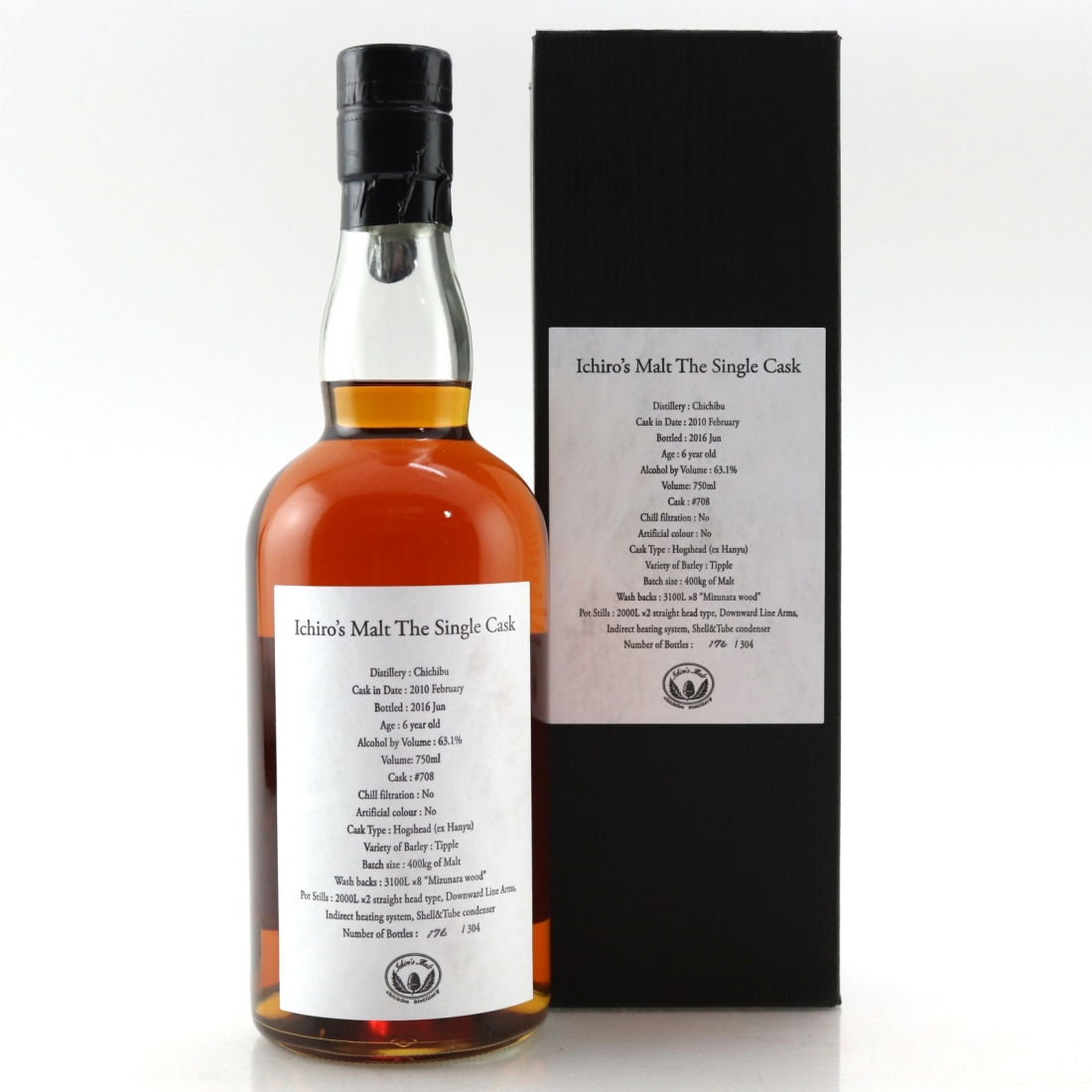 Chichibu 2010 Ichiro's Malt Ex-Hanyu Hogshead #708 75cl / US Import