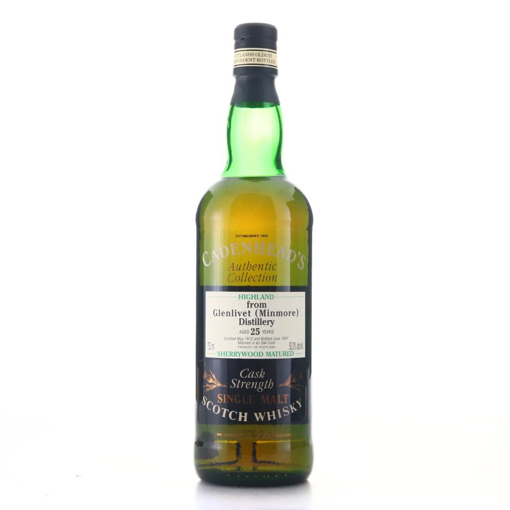 Glenlivet 1972 Cadenhead's 25 Year Old Sherry Wood 75cl / US Import