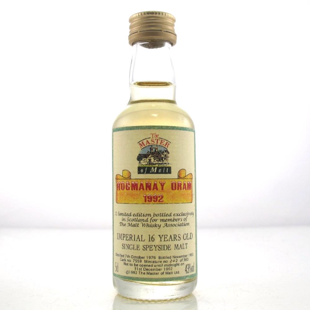 Imperial 1976 Master of Malt 16 Year Old Miniature 5cl / Hogmanay Dram