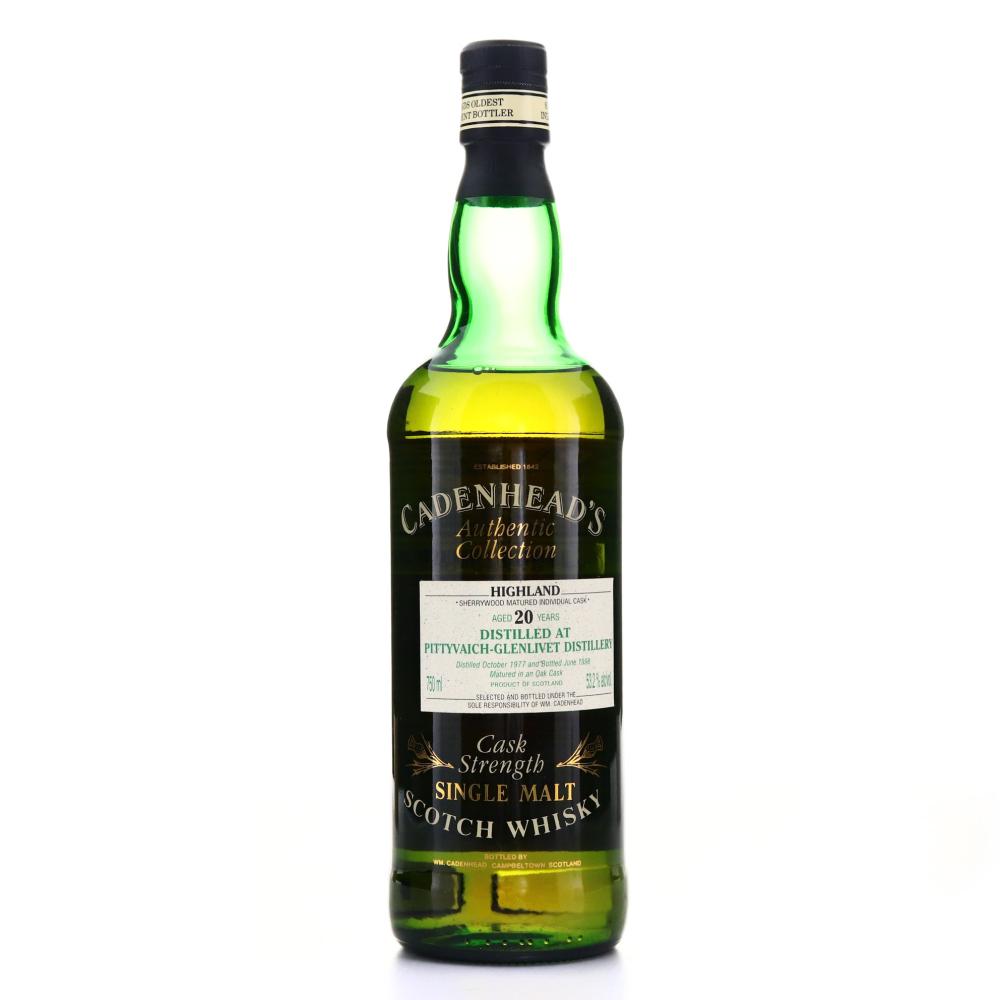 Pittyvaich 1977 Cadenhead's 20 Year Old Sherry Wood 75cl / US Import