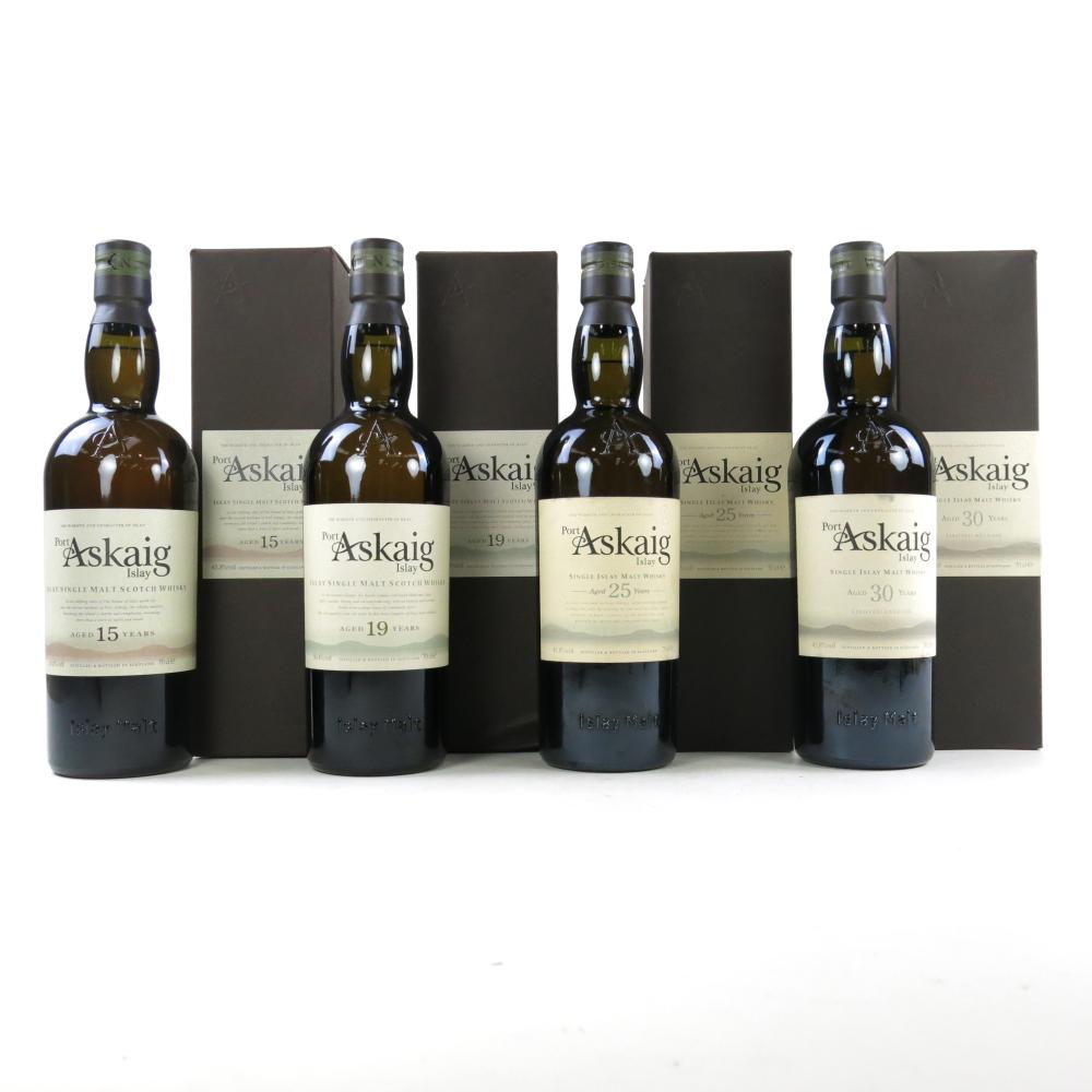 Port Askaig 15, 19, 25 and 30 Year Old 4 x 70cl