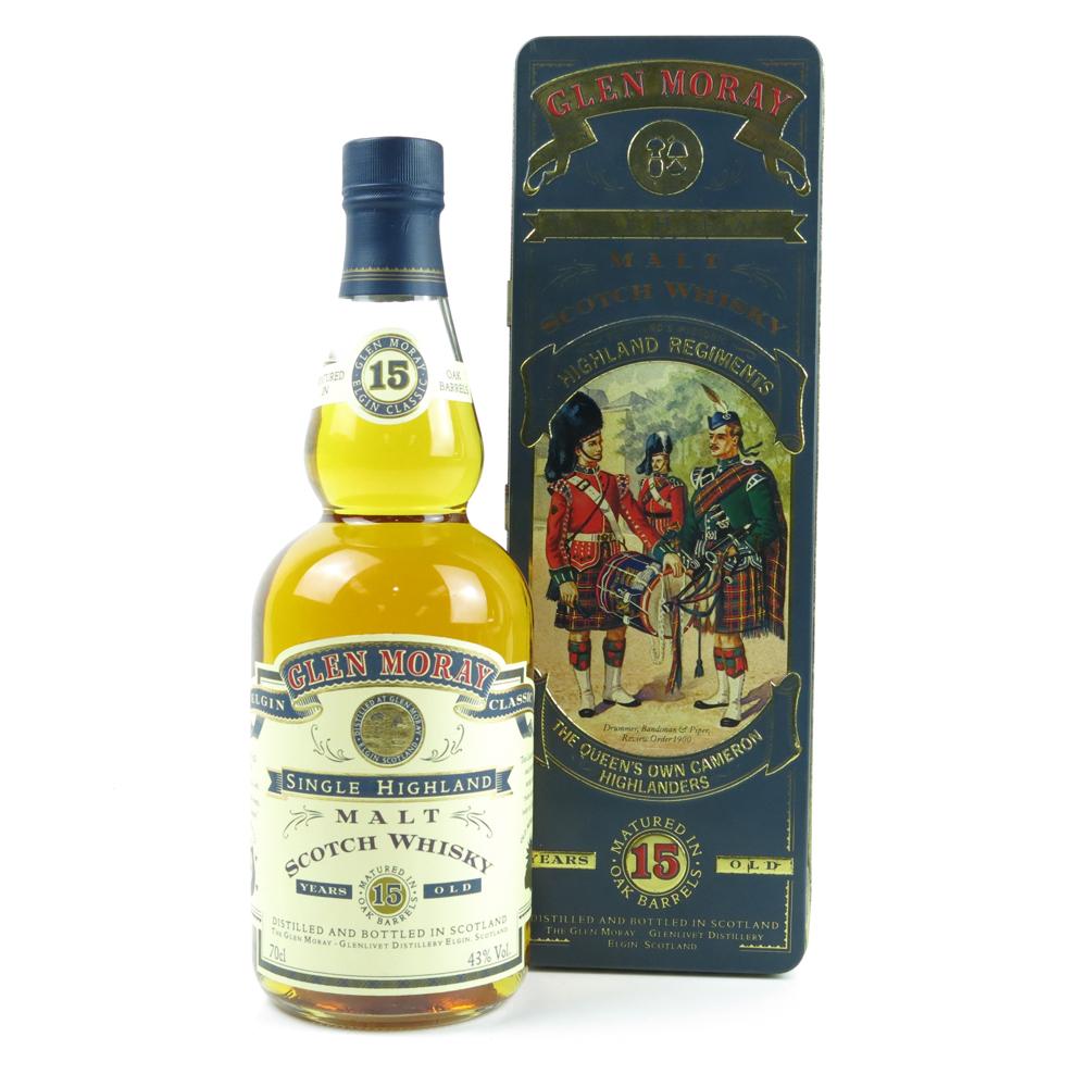 Glen Moray 15 Year Old Queens Own Cameron Highlanders
