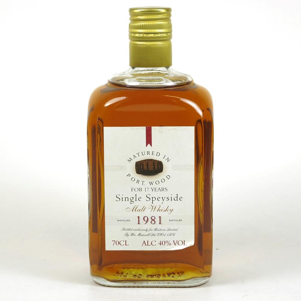Waitrose Port Matured Speyside Single Malt 17 Year Old