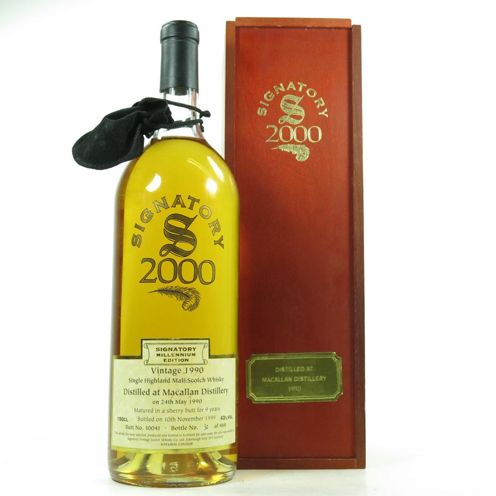 Macallan 1990 Signatory Vintage Sherry Butt 1.5 Litre