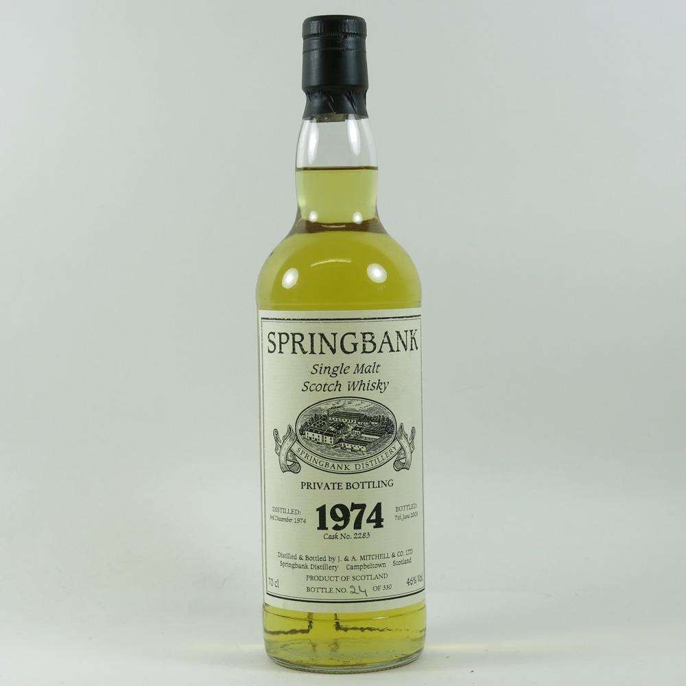 Springbank 1974 Single Cask 28 Year Old
