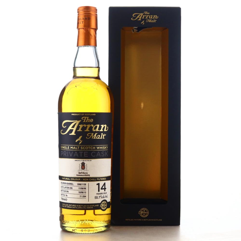 Arran 1998 Single Bourbon Cask 14 Year Old #1138 / Kammer-Kirsch