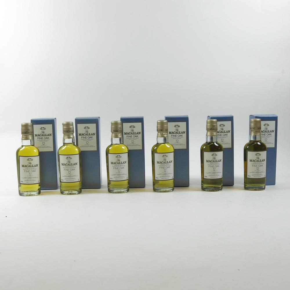 Macallan 12 Year Old Fine Oak Miniatures 6 x 5cl