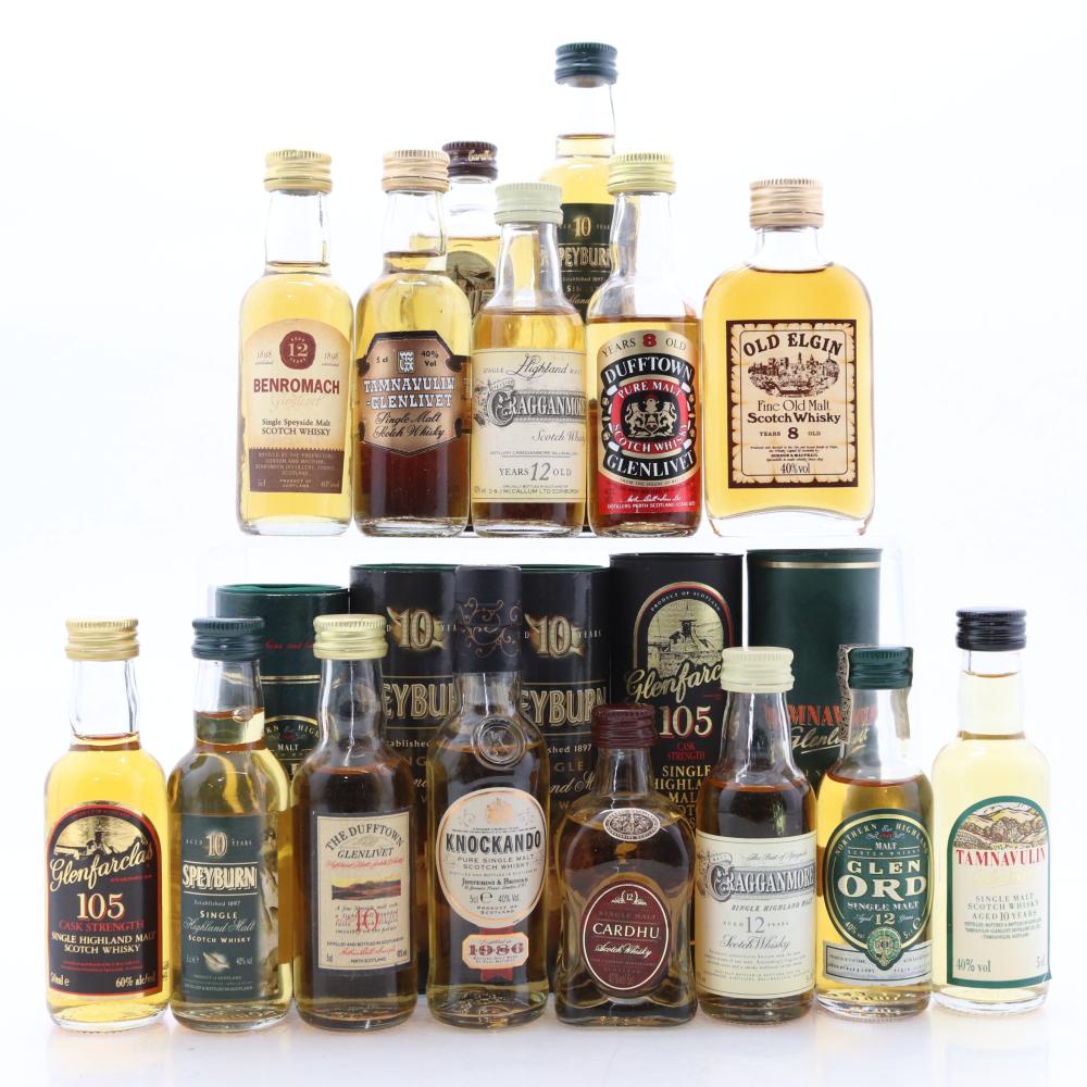 Speyside Miniature Selection 15 x 5cl / including Knockando 1986
