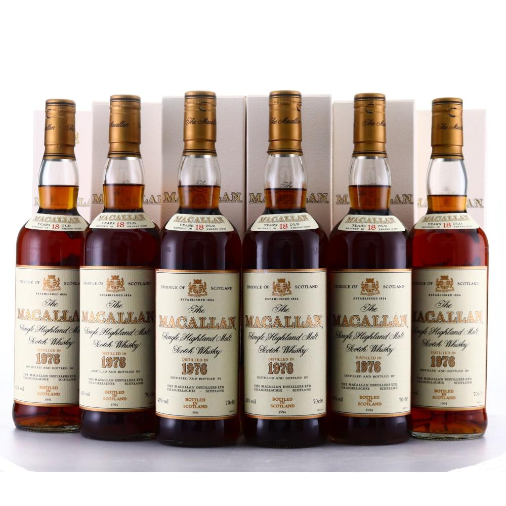 Macallan 1976 18 Year Old 6 x 70cl / Case