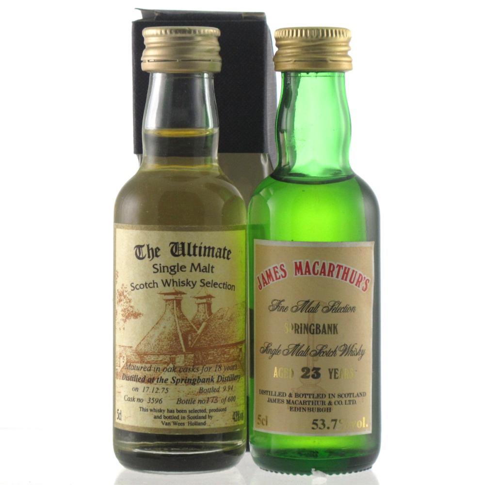 Springbank Miniatures 2 x 5cl / including James Macarthur 23 Year Old