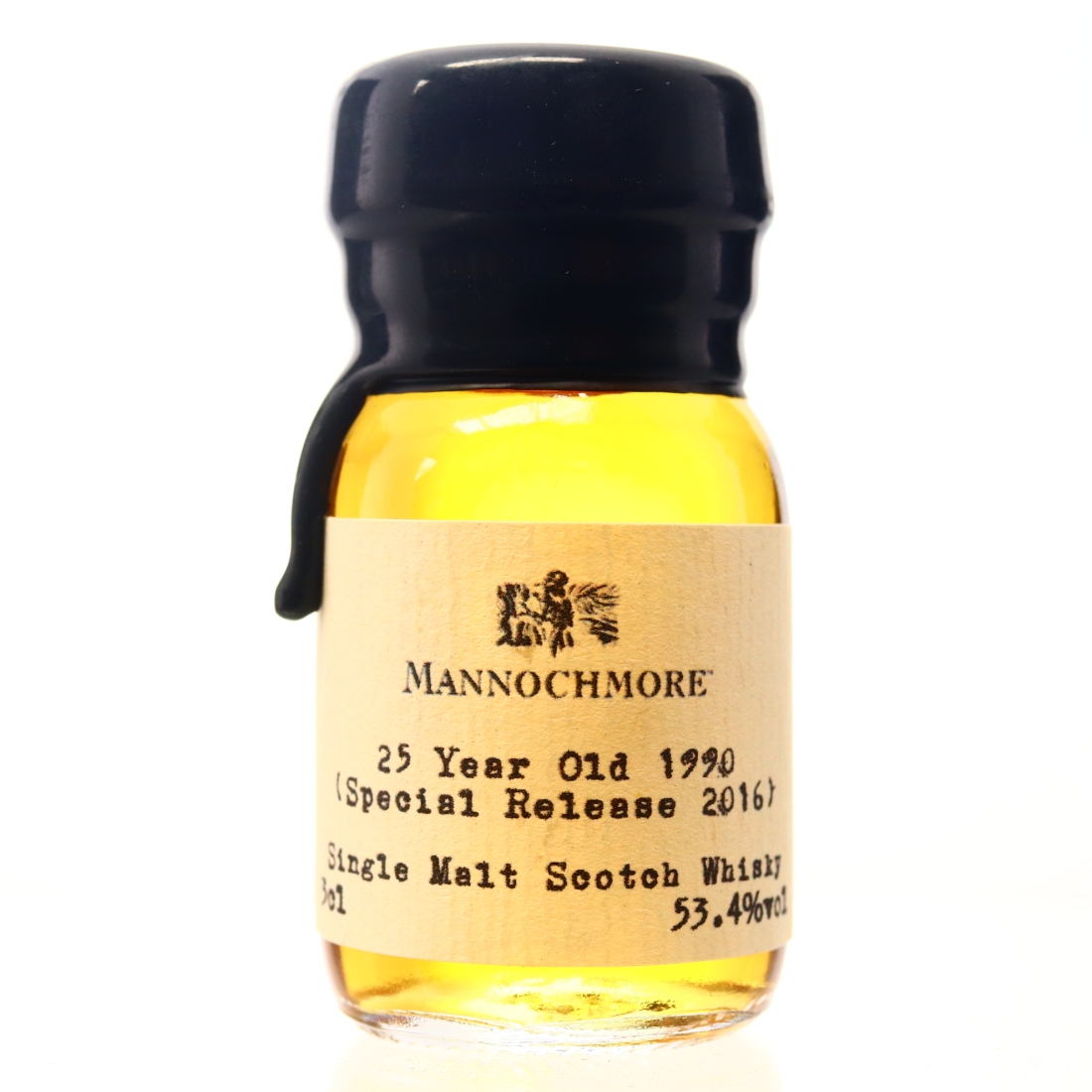 Mannochmore 1990 Cask Strength 25 Year Old Miniature 3cl