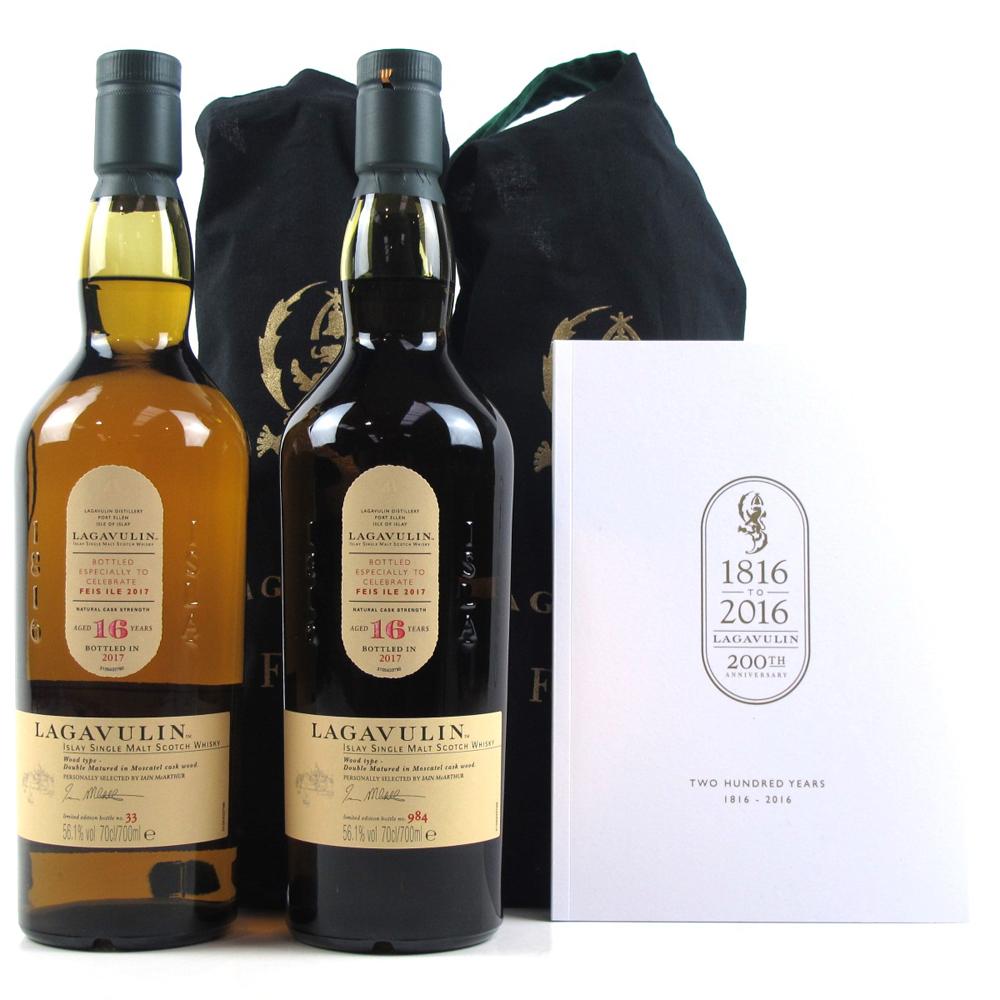 Lagavulin 16 Year Old Feis Ile 2017 2 x 70cl / Including 200th Anniversary Booklet
