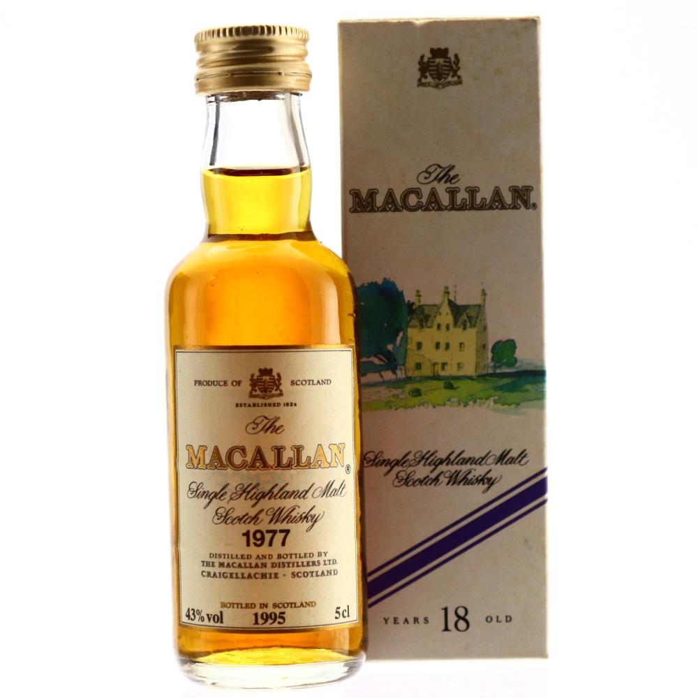 Macallan 1977 18 Year Old Miniature