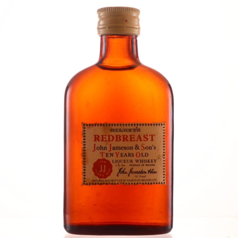 John Jameson and Son Redbreast 10 Year Old 5 Fl.Ozs 1960s / Gilbey's