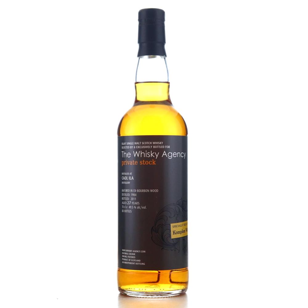Caol Ila 1984 Whisky Agency 27 Year Old Private Stock / Komplex Whisky