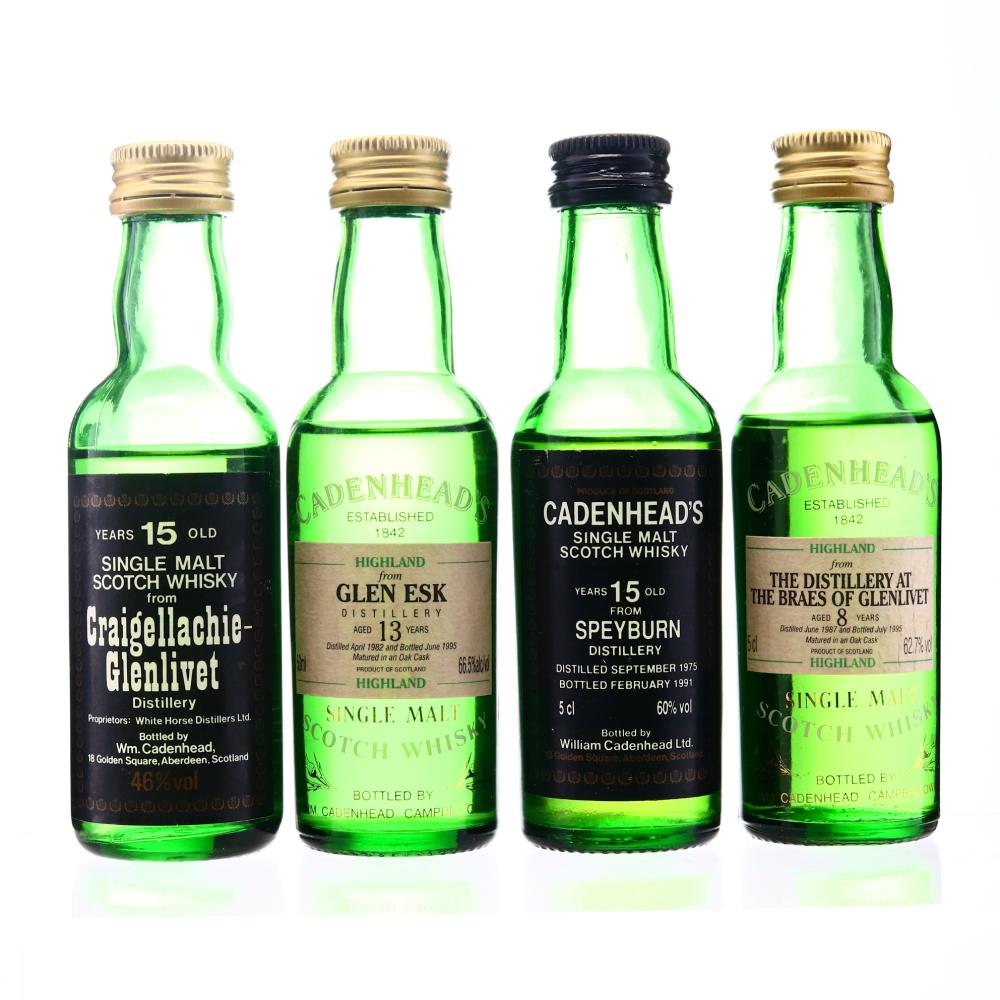 Cadenheads 1970s & 1980s Miniature Selection 4 x 5cl