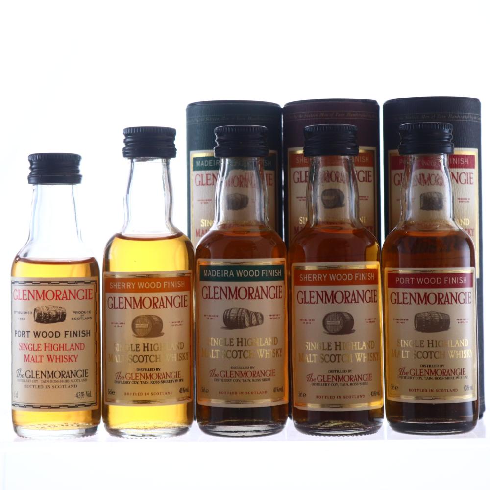 Glenmorangie Wood Finish Range Miniatures x 5