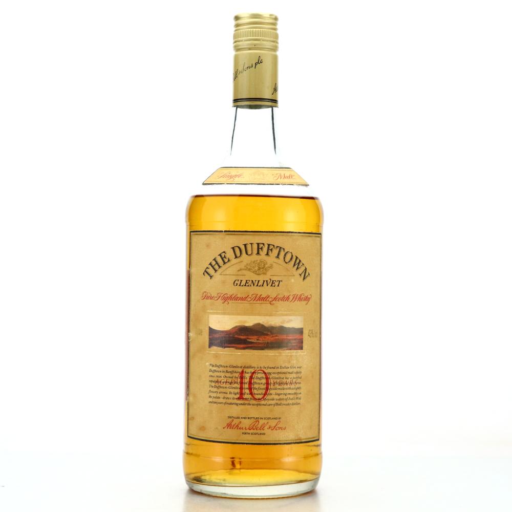 Dufftown - Glenlivet 10 Year Old 1980s 1 Litre