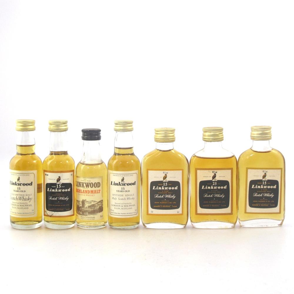 Linkwood Miniatures Selection 7 x 5cl / Including 25 Year Old 1980s