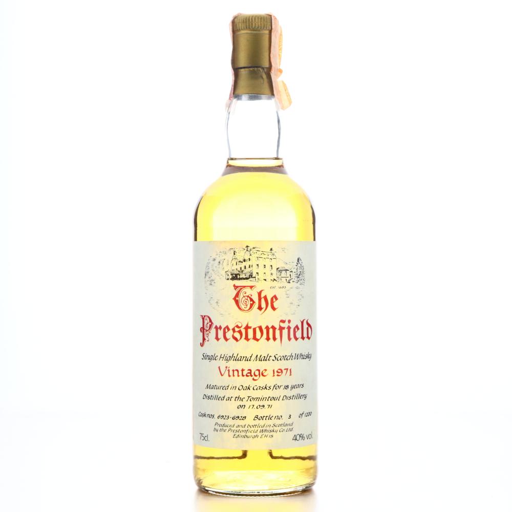 Tomintoul 1971 The Prestonfield 18 Year Old
