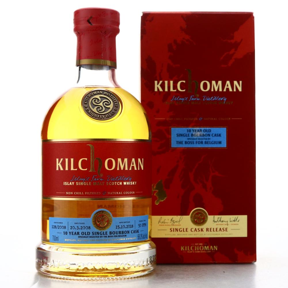 Kilchoman 2008 Single Bourbon Cask 10 Year Old #128 / The Boss for Belgium 
