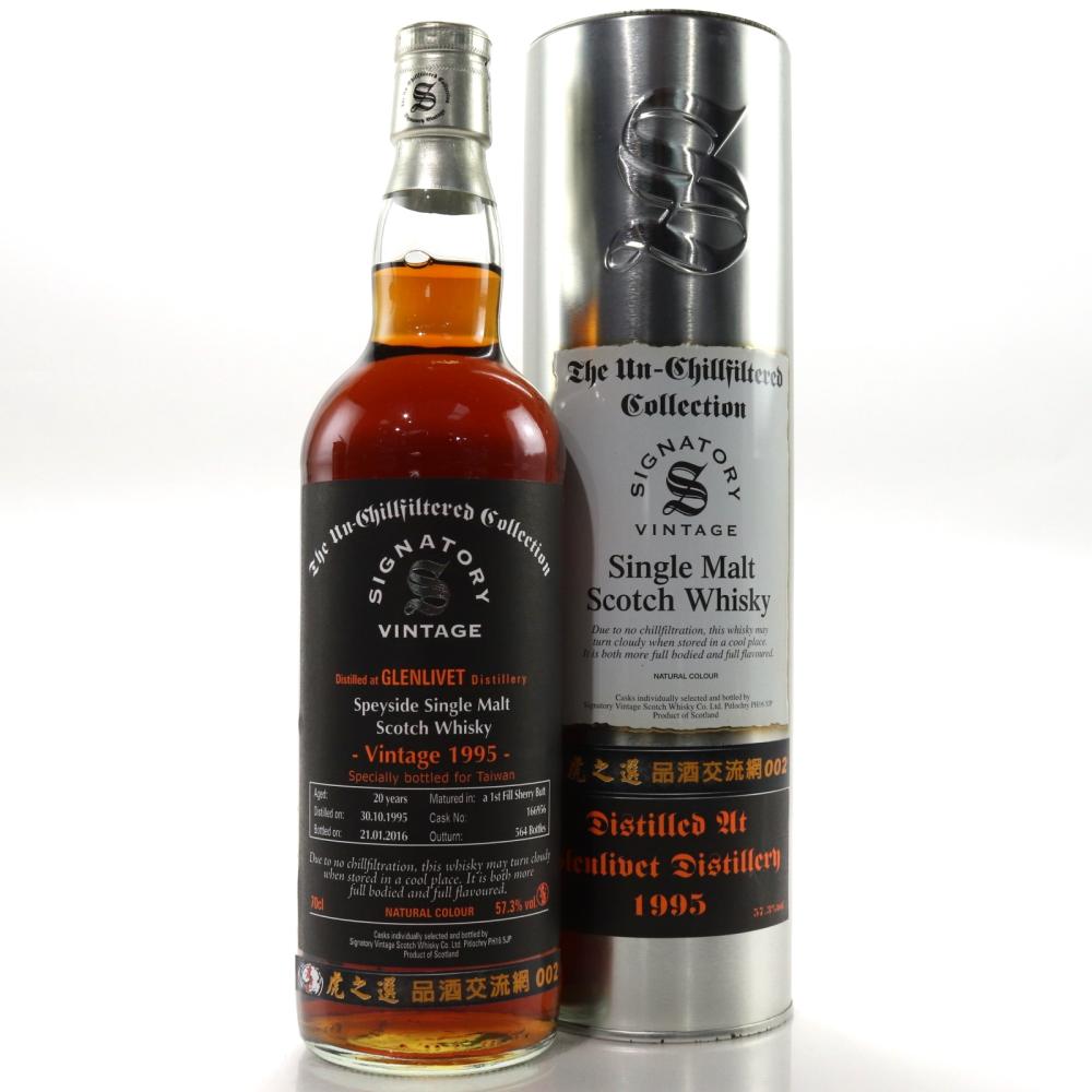 Glenlivet 1995 Signatory Vintage 20 Year Old / Taiwan Exclusive - Signed