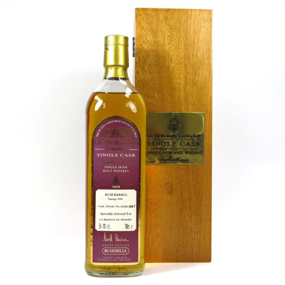 Bushmills 1988 Single Cask Rum Barrel / La Maison Du Whisky Exclusive