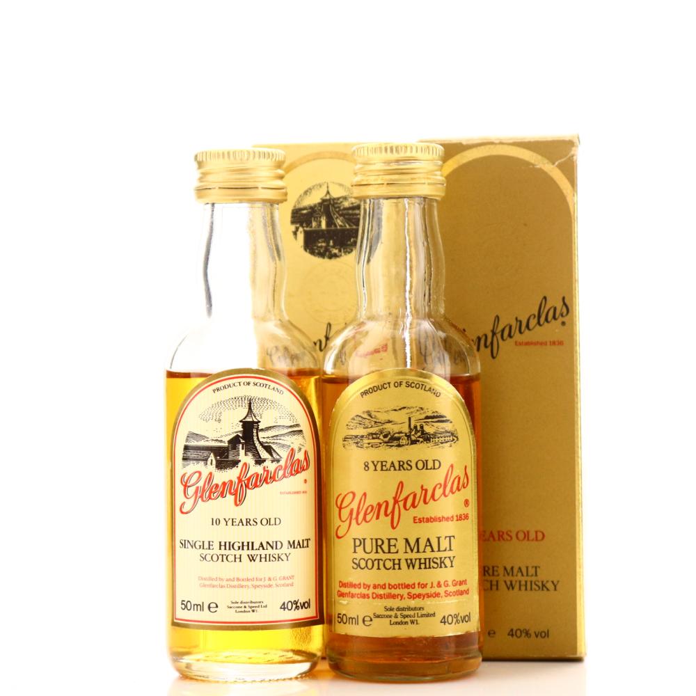 Glenfarclas 8 Year Old & 10 Year Old Miniatures x 2