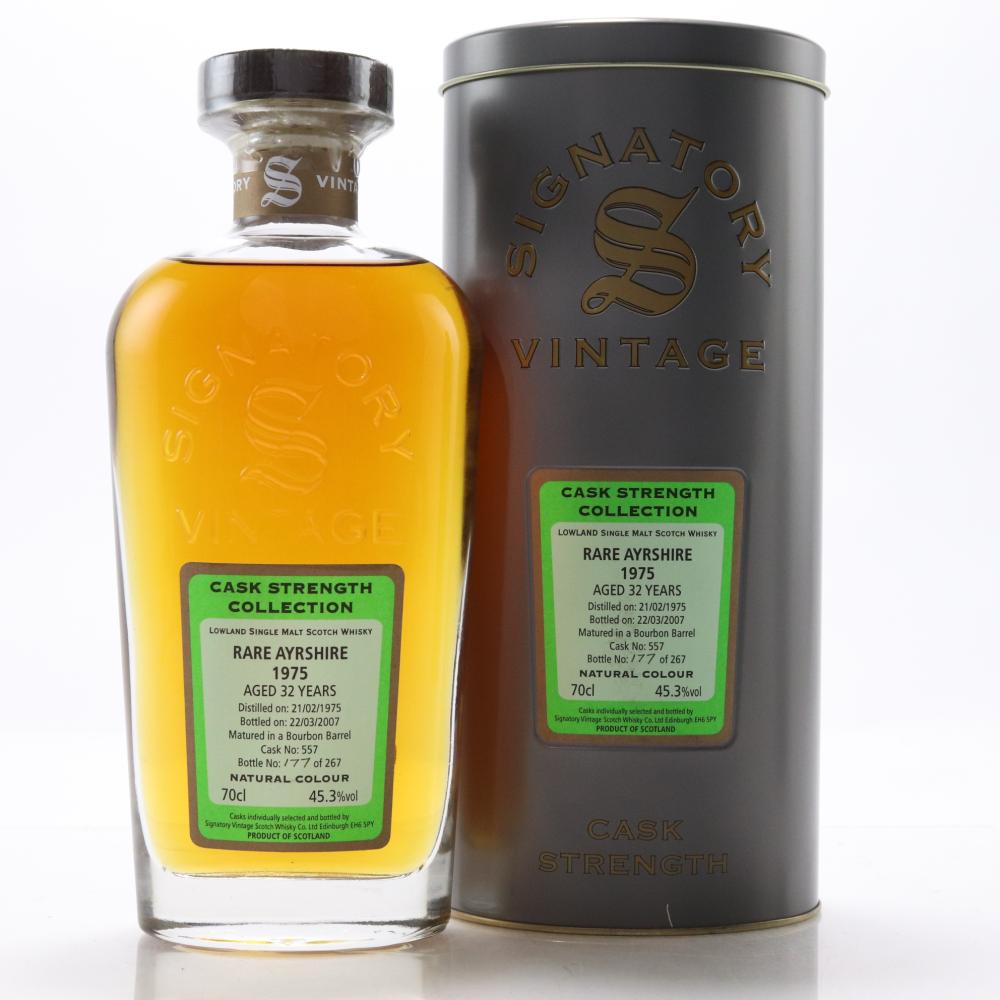 Ladyburn / Rare Ayrshire 1975 Signatory Vintage 32 Year Old Cask Strength