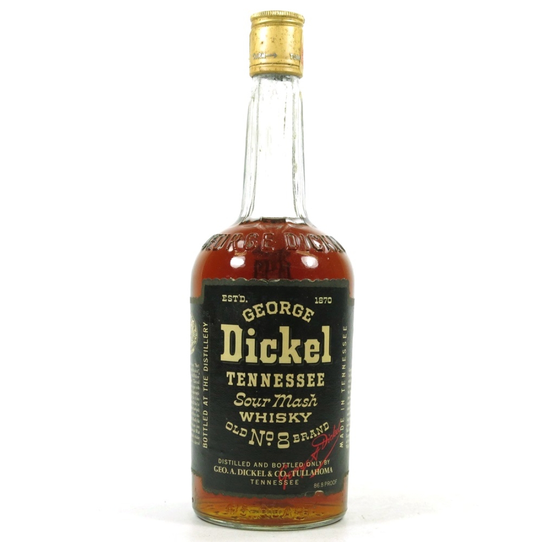 George Dickel Tennessee Sour Mash 1970s