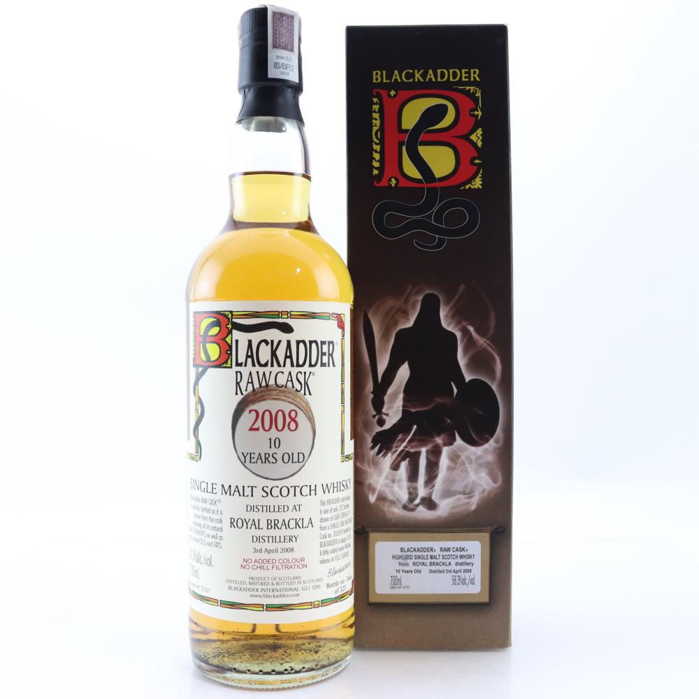 Royal Brackla 2008 Raw Cask Blackadder 10 Year Old