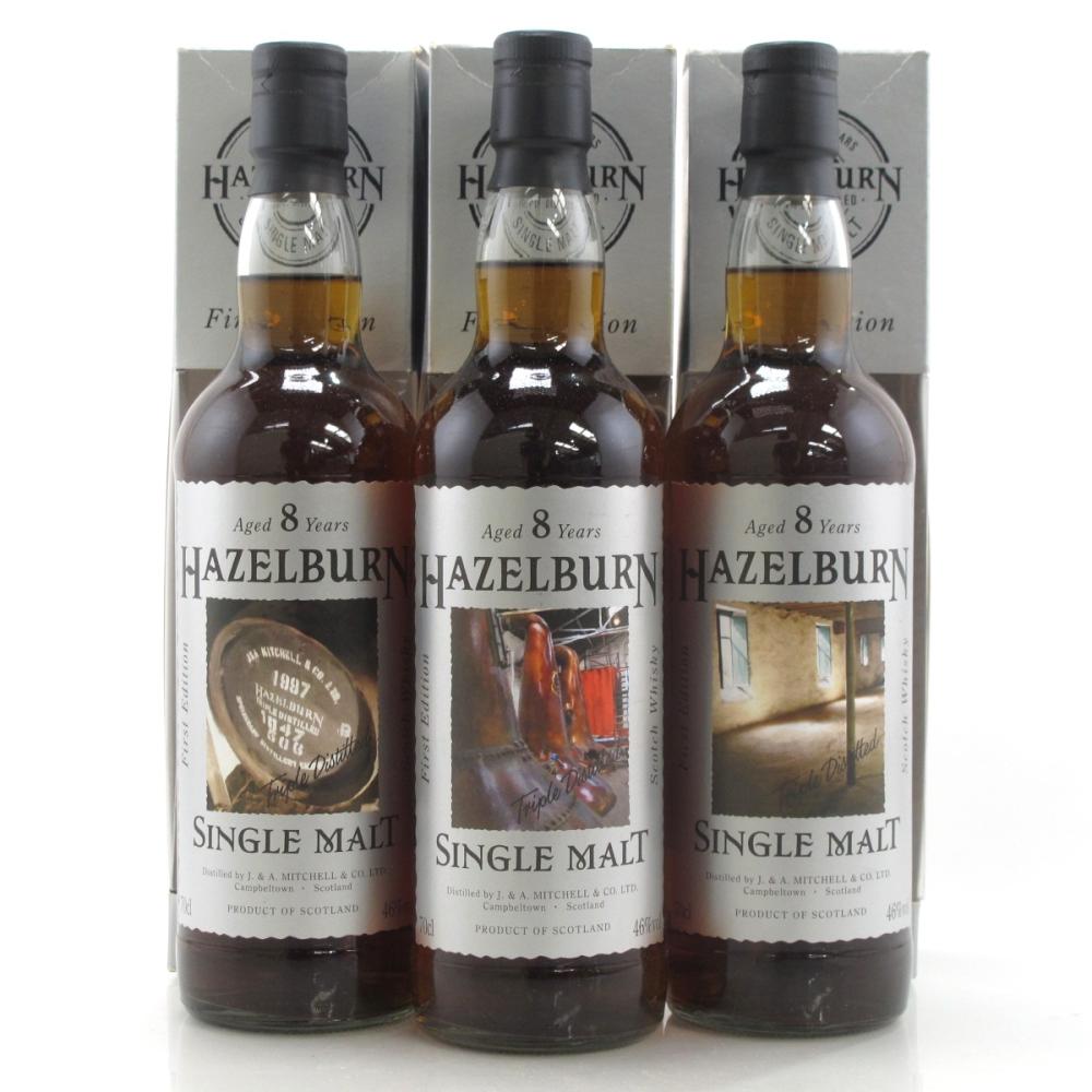 Hazelburn 8 Year Old First Edition Collection 3 x 70cl