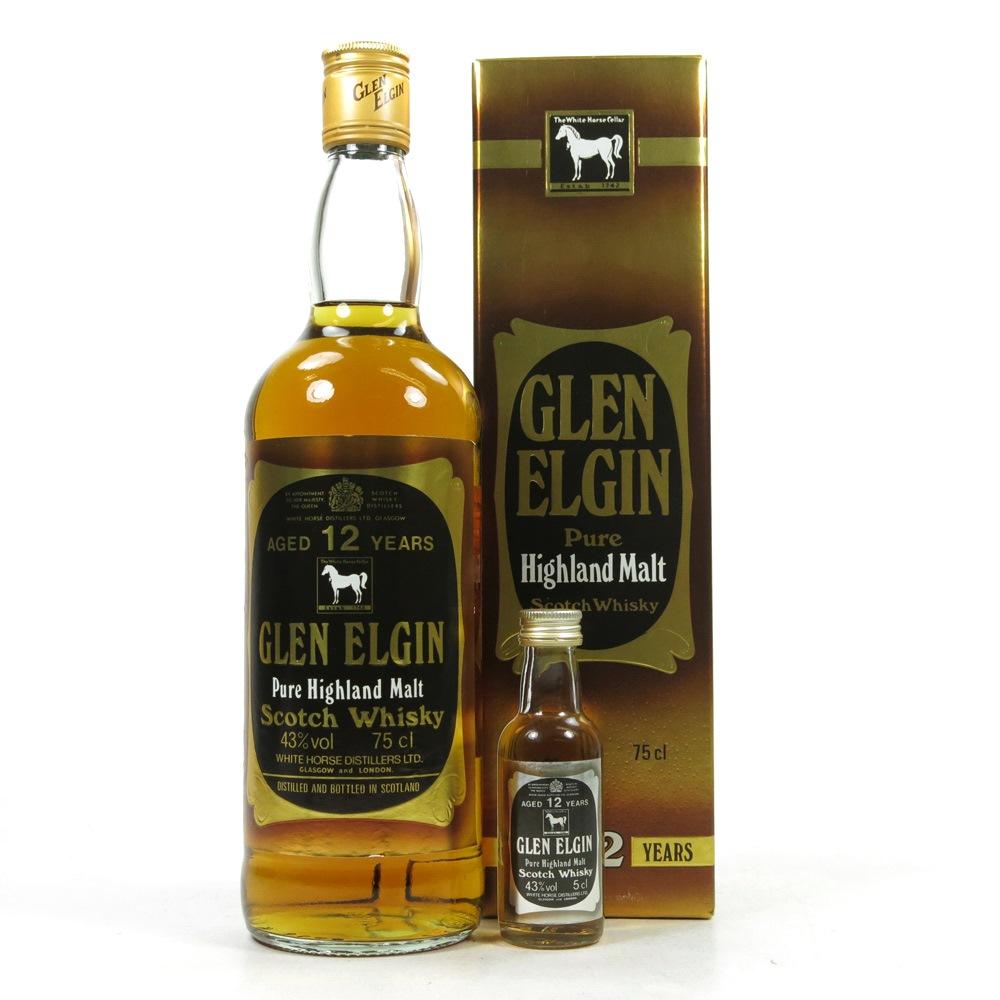 Glen Elgin 12 Year Old 1980s Including Miniature