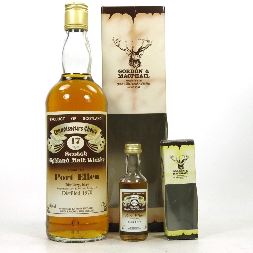 Port Ellen 1970 Gordon and Macphail 17 Year Old / Including Miniature