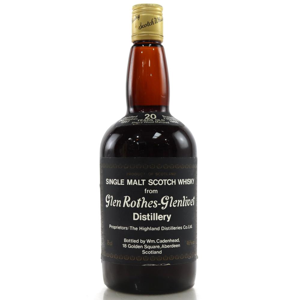Glenrothes 1967 Cadenhead's 20 Year Old Sherry Wood 