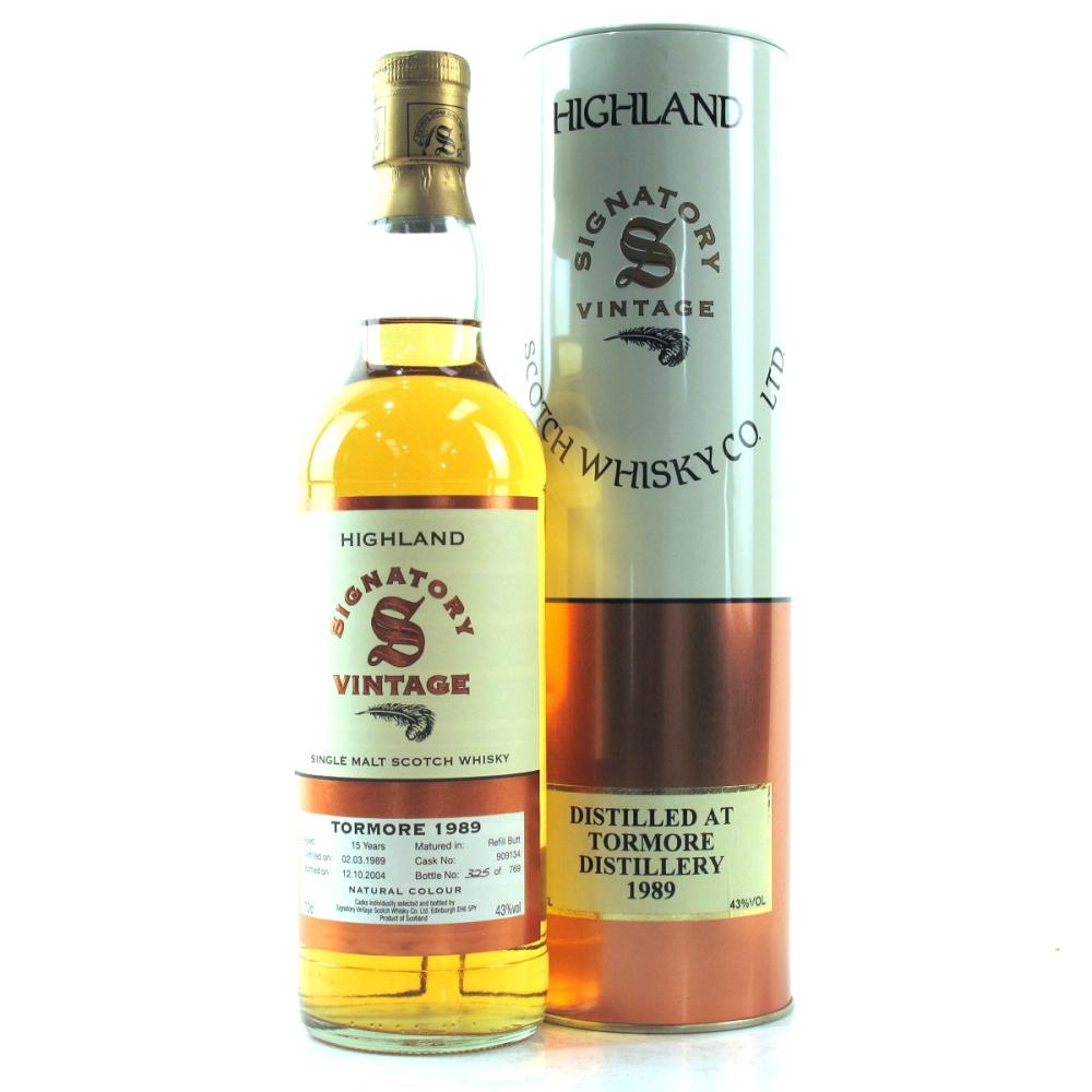 Tormore 1989 Signatory Vintage 15 Year Old
