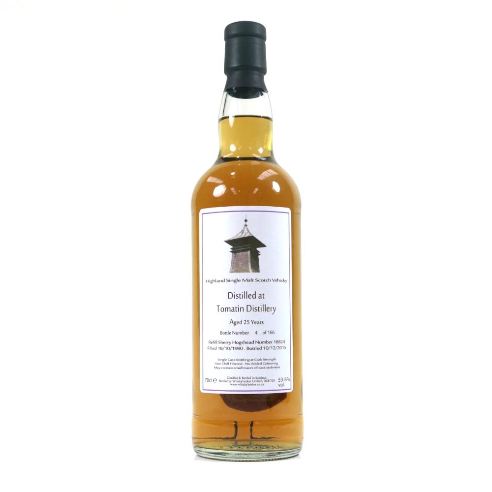 Tomatin 1990 Whisky Broker 25 Year Old