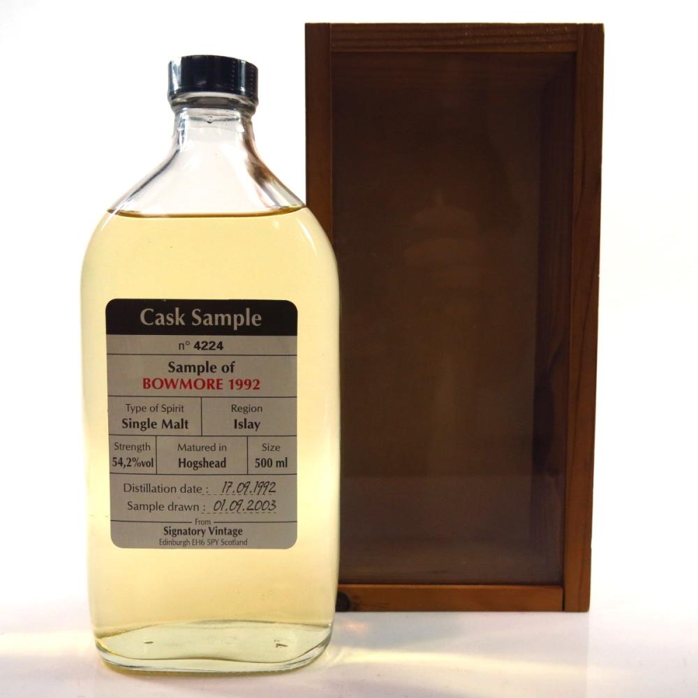 Bowmore 1992 Signatory Vintage 11 Year Old Cask Sample