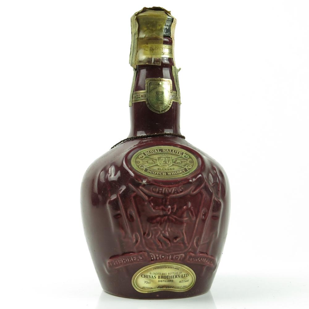 Chivas Regal 21 Year Old Royal Salute / Broken Seal and Low Fill