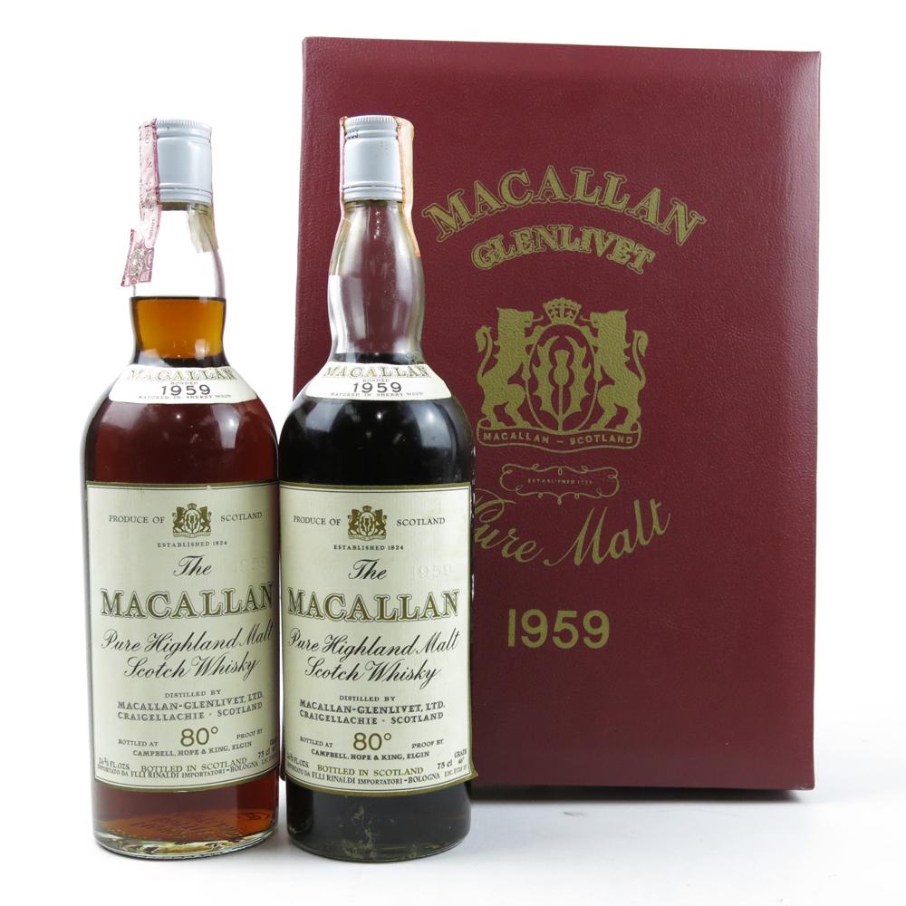 Macallan 1959 Presentation Gift Pack 2 x 75cl