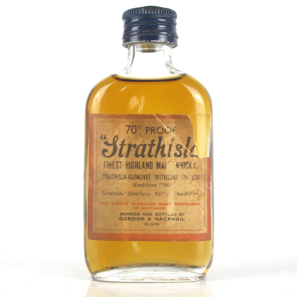 Strathisla Gordon and MacPhail 70 Proof Miniature 1960/70s