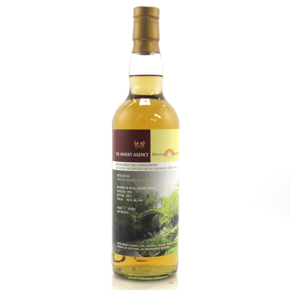 Speyside Single Malt 1995 Whisky Agency 17 Year Old / Bresser & Timmer