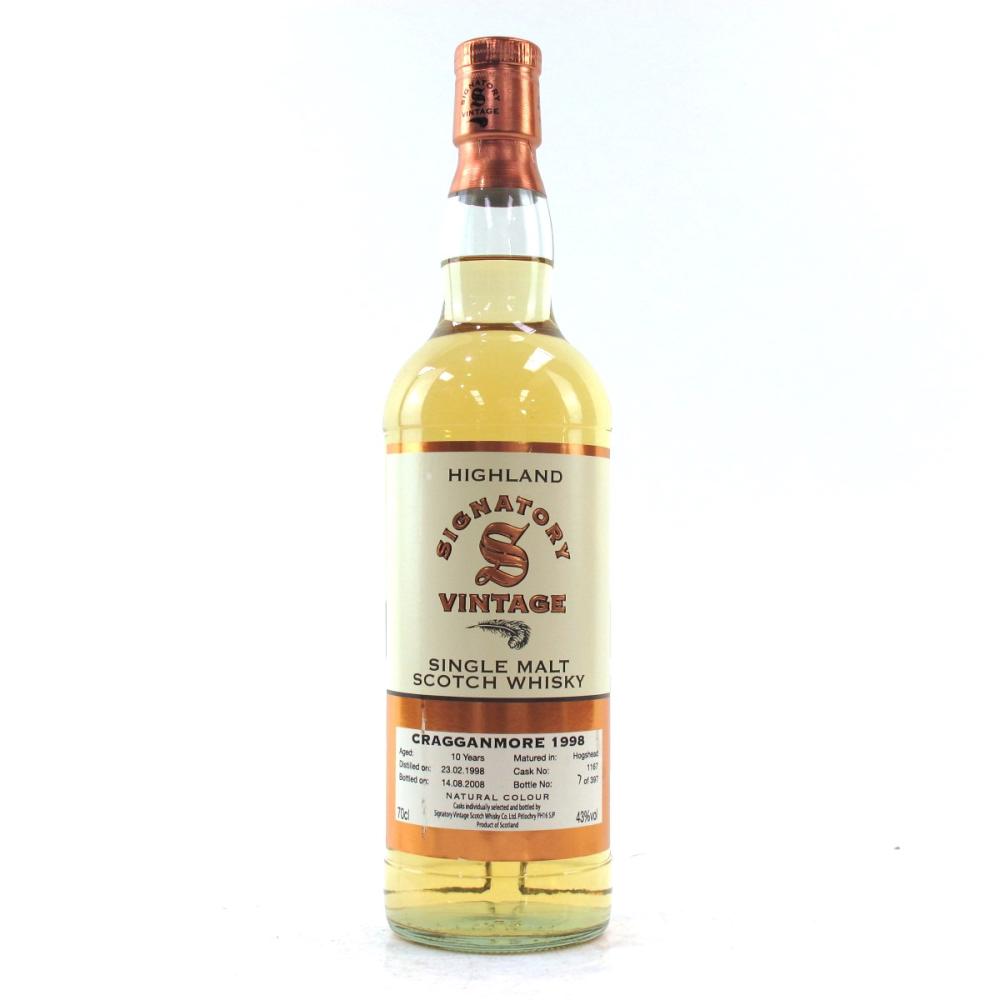 Cragganmore 1998 Signatory Vintage 10 Year Old