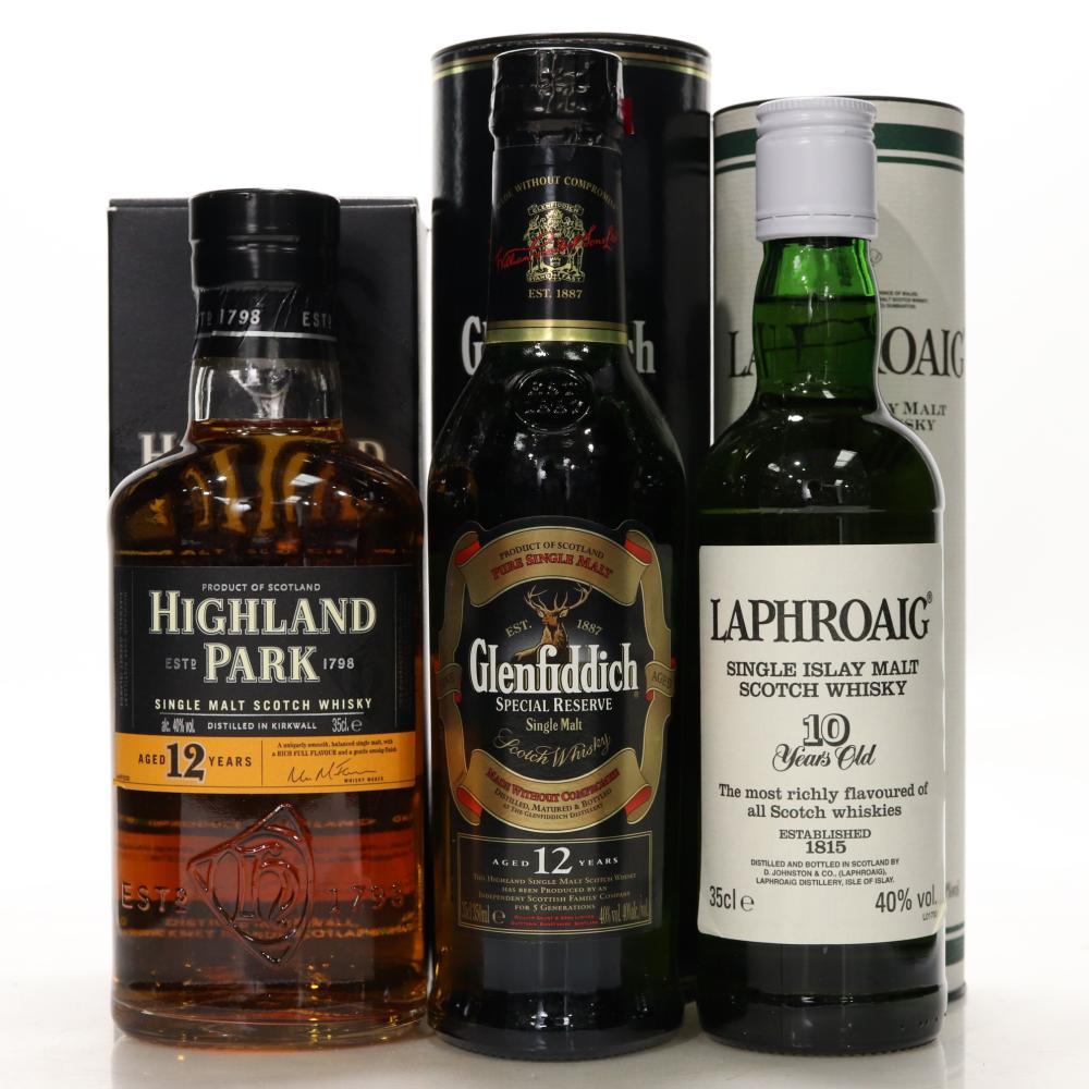 Single Malt Selection 3 x 35cl / including Laphroaig 10 Year Old