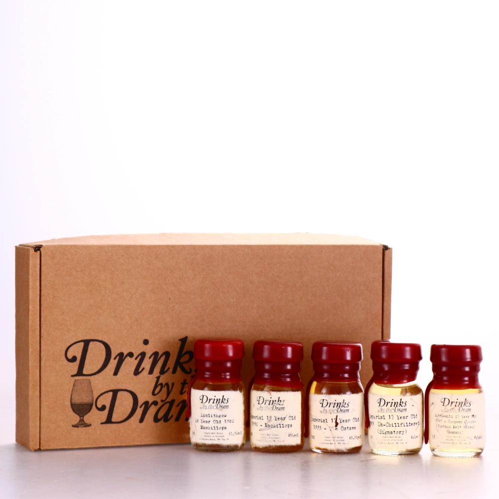 Closed Distillery Drinks by the Dram Samples x 5 / including Linlithgow