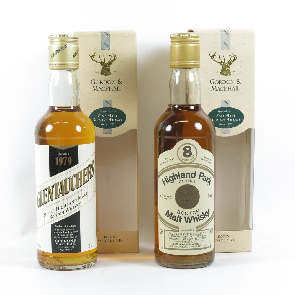 Highland Park 8 Year Old and Glentauchers 1979 G & M 35cl x 2