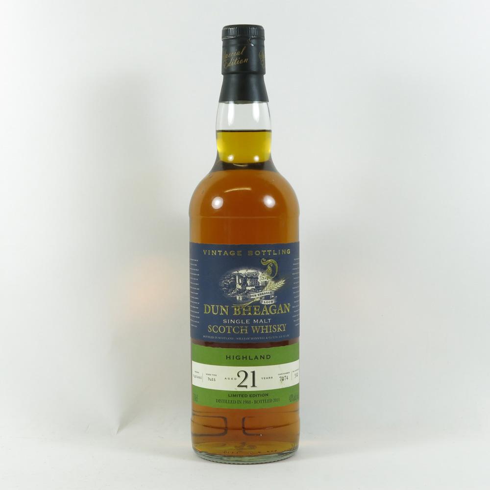 Highland Malt 1988 Dun Bheagan 21 Year Old